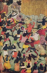 Slag tussen de legers van Rama en Ravana, Moghul